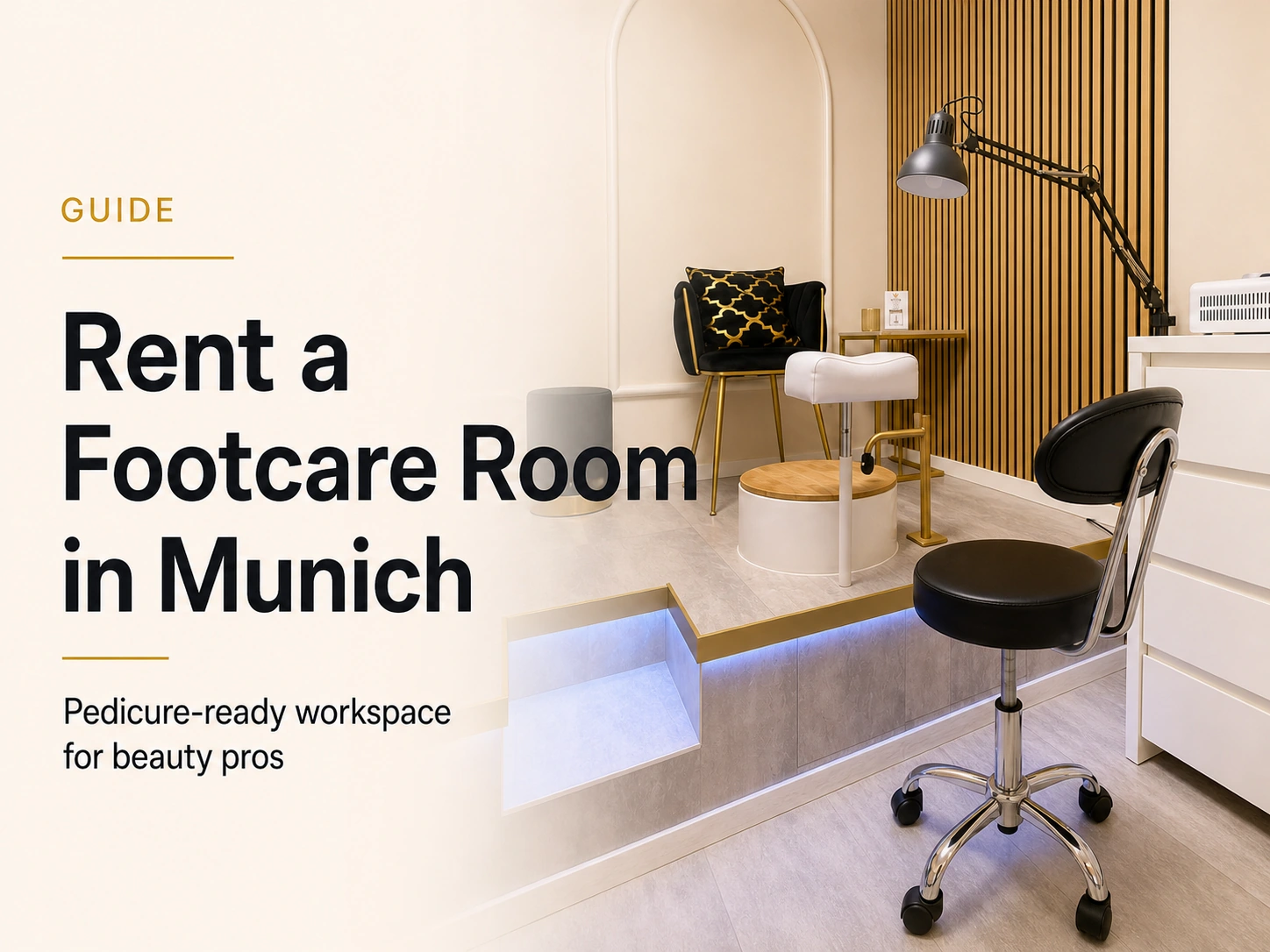 Dollea Feet workspace hero image for renting a footcare room in Munich