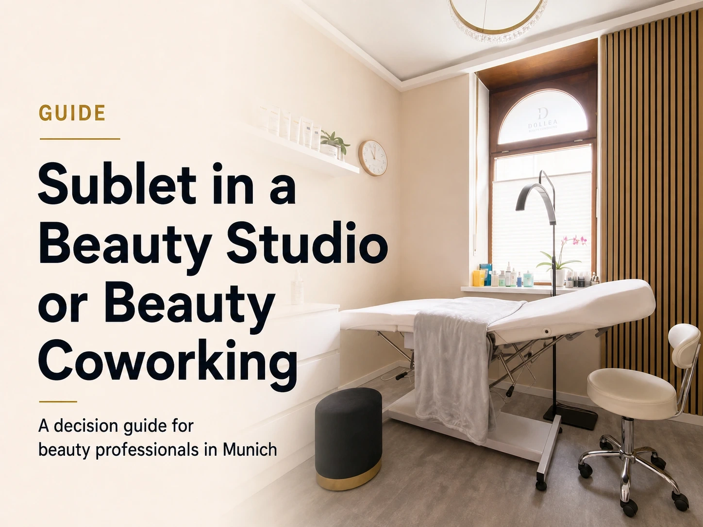Dollea Beauty Room in Munich with title Sublet in a Beauty Studio or Beauty Coworking for beauty professionals